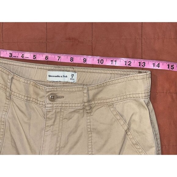 Abercrombie & Fitch Khaki Relaxed   Cargo Pants Women's Size 29/8 - Picture 4 of 9